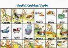The role of the verb in culinary recipes